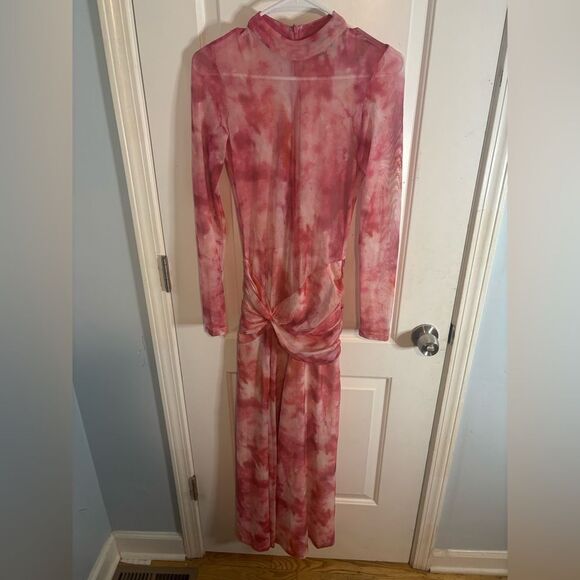 Bardot Lea Midi Dress in Pink Tie Dye size small NWOT - Picture 3 of 5